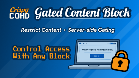 CrispyCohd Gated Content Block Pro Banner Image