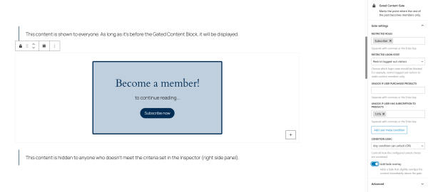 Gated Content Screenshot 3