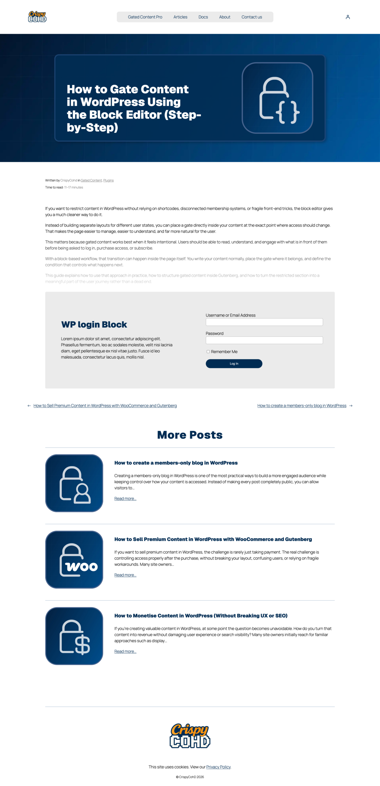 Gated content block inline example