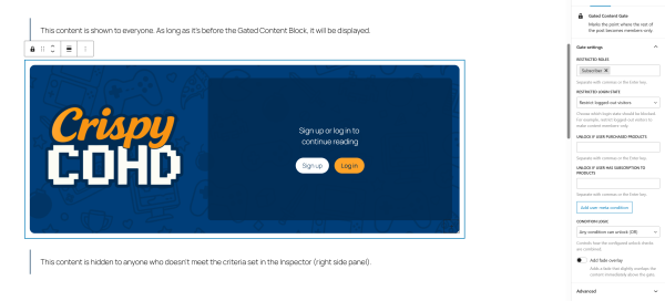 Gated Content Screenshot 1